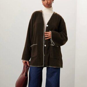 DONNI. Polar Fleece Jacket Espresso XS